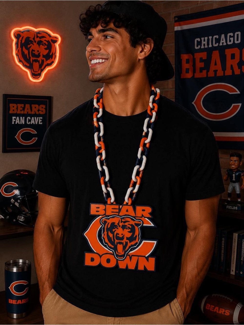 Chicago Bears Hype Chain Necklace